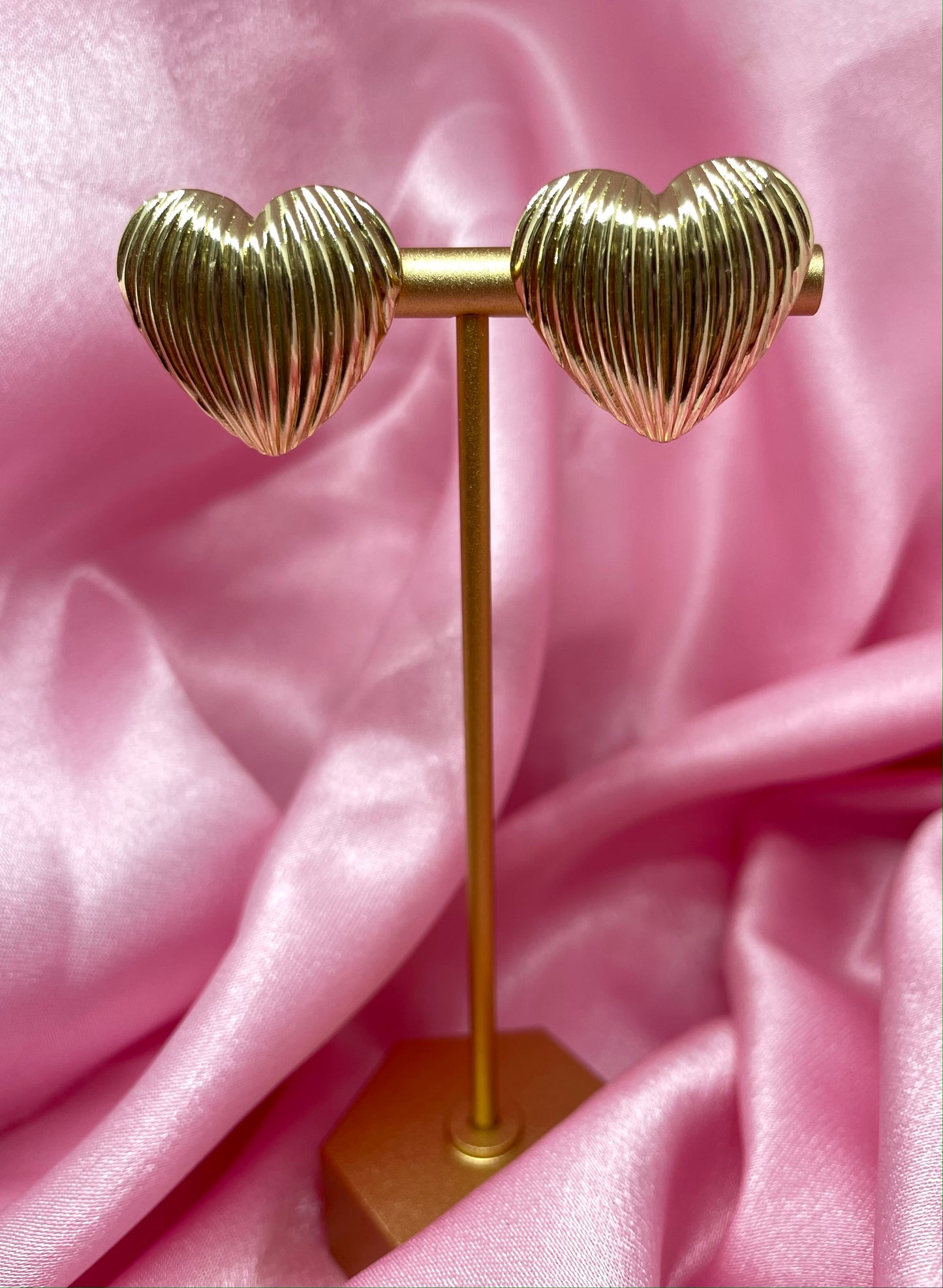 Golden Heart Earrings