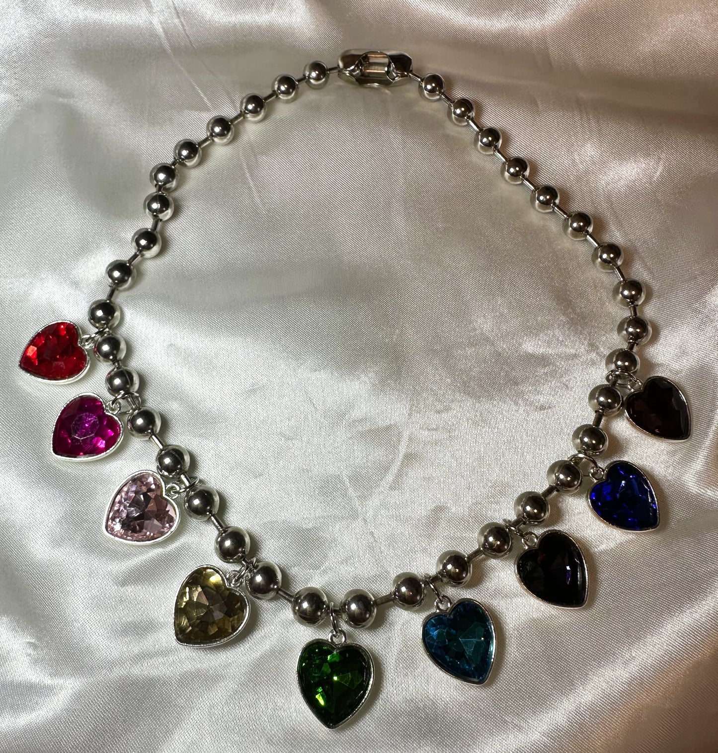 Colorful Hearts Necklace