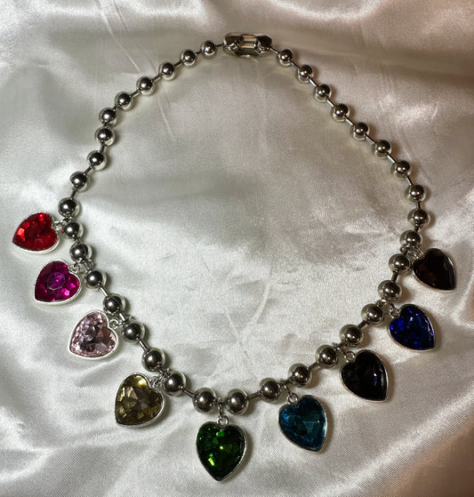 Colorful Hearts Necklace