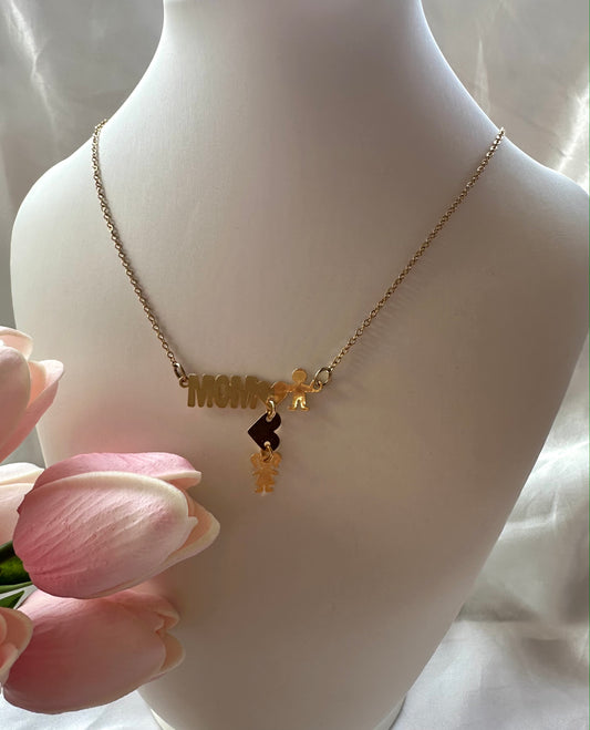 Mom and Children Necklace